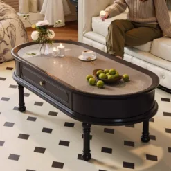 CLASSIC FRENCH STYLE WOODEN TEA TABLE NVBT2