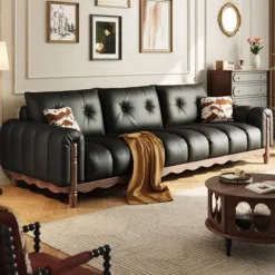 CLASSIC AMERICAN STYLE LEATHER SOFA NVSA3