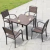 Square Composite outdoor table and chairs