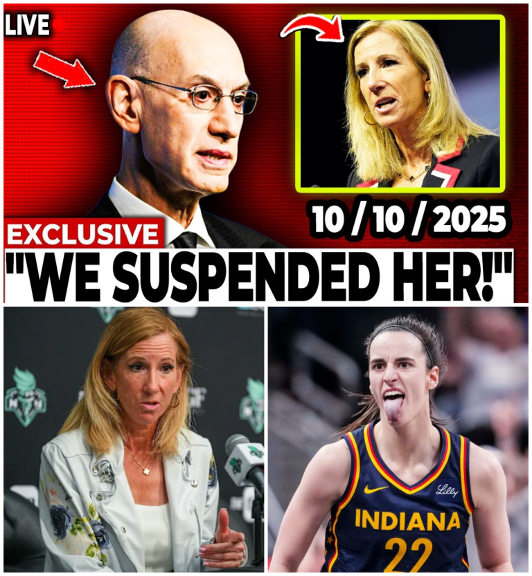 THE CIVIL WAR: ADAM SILVER INTERVENES AFTER KATHY ENGELBERT’S ‘GRATEFUL’ COMMENT ABOUT CAITLIN CLARK EXPOSES TOTAL LOSS OF PLAYER TRUST AND THREATENS WNBA LOCKOUT
