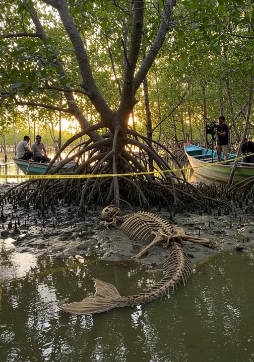 BREAKING DISCOVERY: SCIENTISTS UNVEIL THE MERMAID MYSTERY—A LEGEND TURNS REAL! Profound questions about myth and reality emerge as marine biologists announce the history-defying find of a perfectly preserved skeleton in a deep-sea trench, featuring a human-like torso merging into a powerful fish tail.