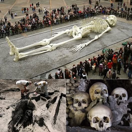 BREAKING ARCHAEOLOGICAL SHOCK: 20 GIANT SKELETONS UNEARTHED—EACH OVER 30 METERS LONG! Scientists stunned by colossal remains defying all known life forms; ancient legends whisper of ‘guardians’ as strange energy readings fuel chilling fears: WHAT IF THEY WAKE AGAIN?