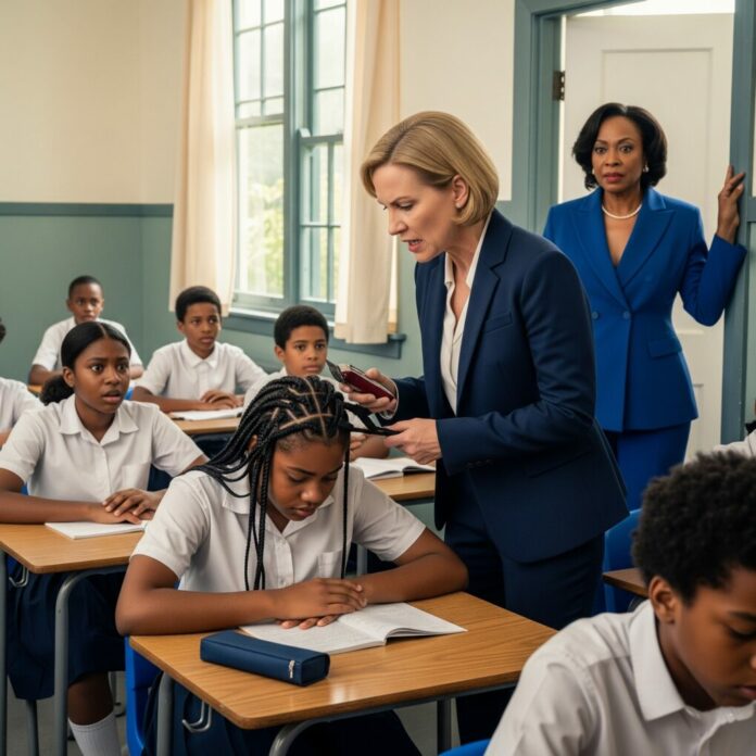 The Teacher Grabbed Scissors and Cut a 12-Year-Old Girl’s Braids in Class Because They Were ‘Distracting.’ The Mother’s Vengeful Fury Forced the Principal to Apologize on Camera and Led to a State-Wide Change in Cultural Dress Code Policy.