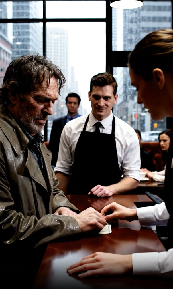 They All Laughed When I Gave My Last $5 to the Man Everyone Despised. They Called Me a Fool. They Told Me I’d Be Fired. They Didn’t Know He Was a Secret Billionaire. They Didn’t Know He Was Testing Us. And They Really Weren’t Ready for What He Did Next.