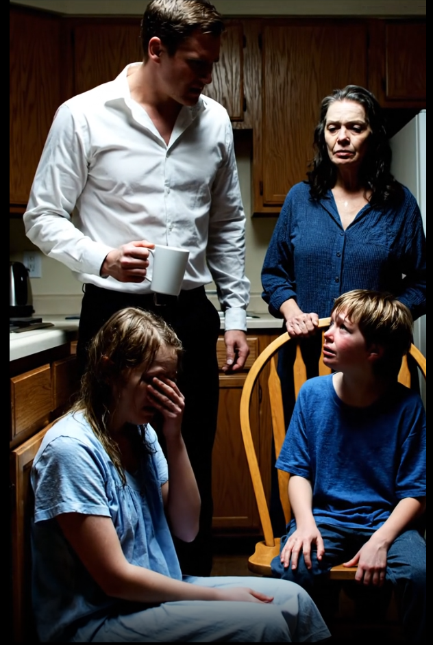 He poured scalding coffee on my head because I refused to pay his mother’s mortgage. She laughed. But my six-year-old son saw everything. His next words to the 911 operator were just the beginning. What he revealed next—about a secret “evidence” folder and a hidden phone—unraveled a web of fraud, affairs, and lies that ended with a 12-year prison sentence.