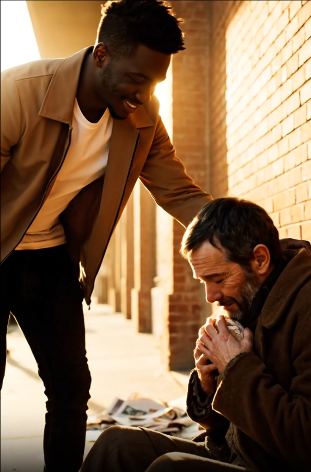 He Gave a Homeless Man His Last Burger. Weeks Later, He Found a Missing Poster. The Man’s Real Name Unlocked a Multi-Million Dollar Secret, a Furious Family, and a Black Car With an Impossible Offer.