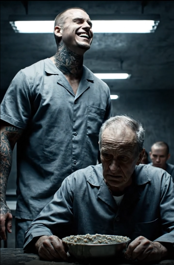 The Prison Bully Laughed as He Knocked the Old Man’s Food to the Floor, Forcing Him to Starve. He Thought It Was a Game. He HadNo Idea He’d Just Provoked a Ghost, a Secretly Buried Government Assassin Who Had Just Added ‘Kovalchuk’ as the Final Name on His Decades-Old Kill List.