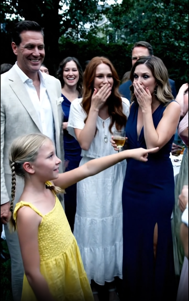 My Four-Year-Old Daughter at My Husband’s 38th Birthday Party. What She Said Next Made 50 Guests Go Silent and Ended My Marriage on the Spot. She Pointed at His Co-worker and Said, “I Saw Daddy and That Lady Doing ‘Workouts’ in Your Bedroom.”