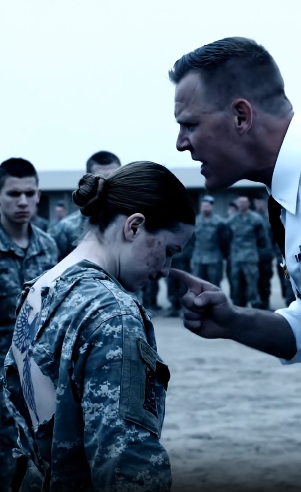 They Laughed at the ‘Lost’ Female Recruit Who Showed Up in a Tattered T-Shirt. They Kept Laughing When They Shoved Her in the Mud. They Weren’t Laughing When Her Shirt Ripped, and the Colonel Went White as a Ghost.