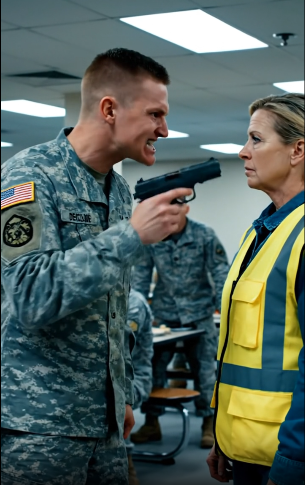 I Pointed My Weapon at a Civilian Contractor Over a $5 Meal. Then, a 2-Star General Walked In and SALUTED Her. What He Told Me Next Didn’t Just End My Career… It Destroyed My Entire Life.