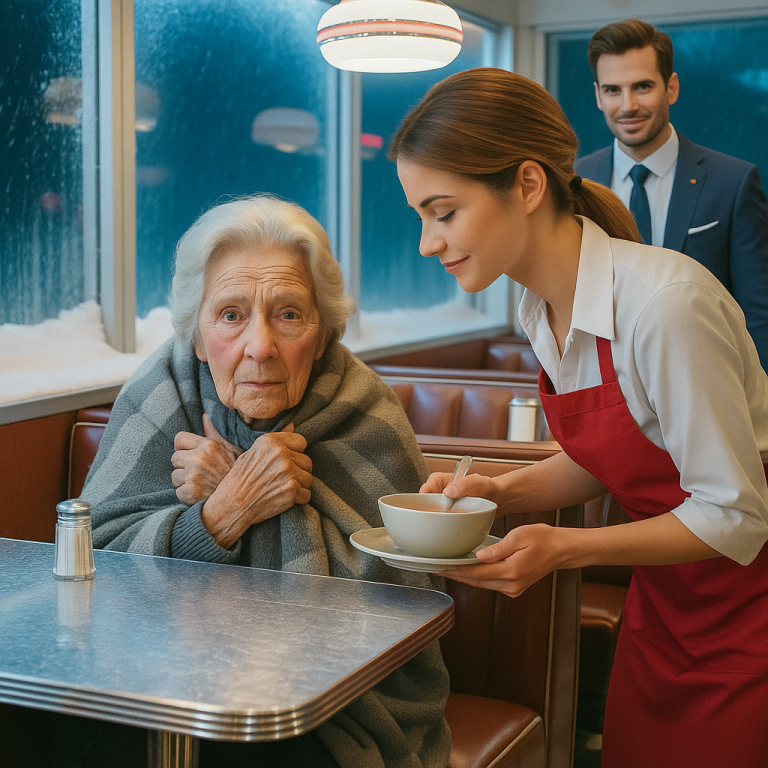 The Billionaire CEO Drove Through a Blizzard to Retrieve His Mother from a Humble Diner—Only to Discover the Kind Manager Who Saved Her Was a Blacklisted Whistleblower He Needed to Expose His Treacherous Business Partner. The $10,000 Suit That Met Justice and the Secret Evidence That Shook Wall Street to Its Core.