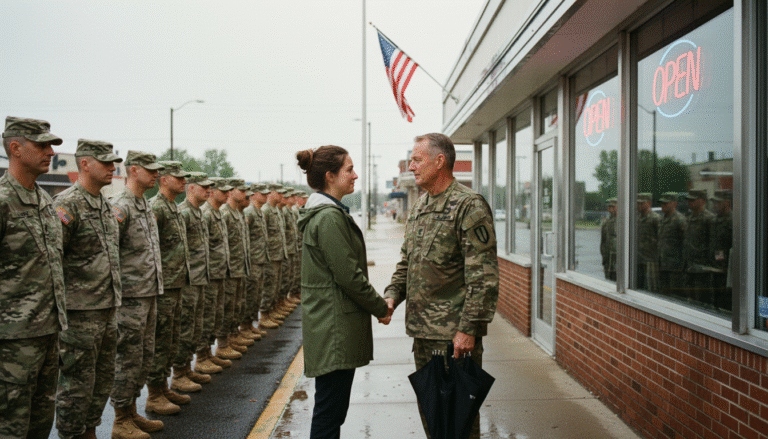 I Was Fired on the Spot for Giving a Homeless Veteran a Plate of Leftovers Destined for the Trash. I Left in Tears—But When I Returned the Next Morning to Pick Up My Check, 200 Soldiers Were Waiting for Me in the Rain.