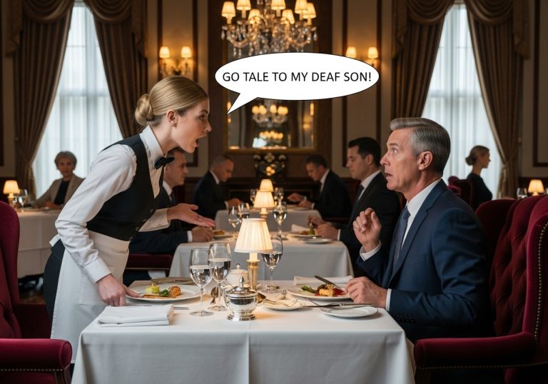 Billionaire Humiliates His “Broken” Deaf Son In A Restaurant, Then The Waitress Raised Her Hands And Shut Him Down Forever