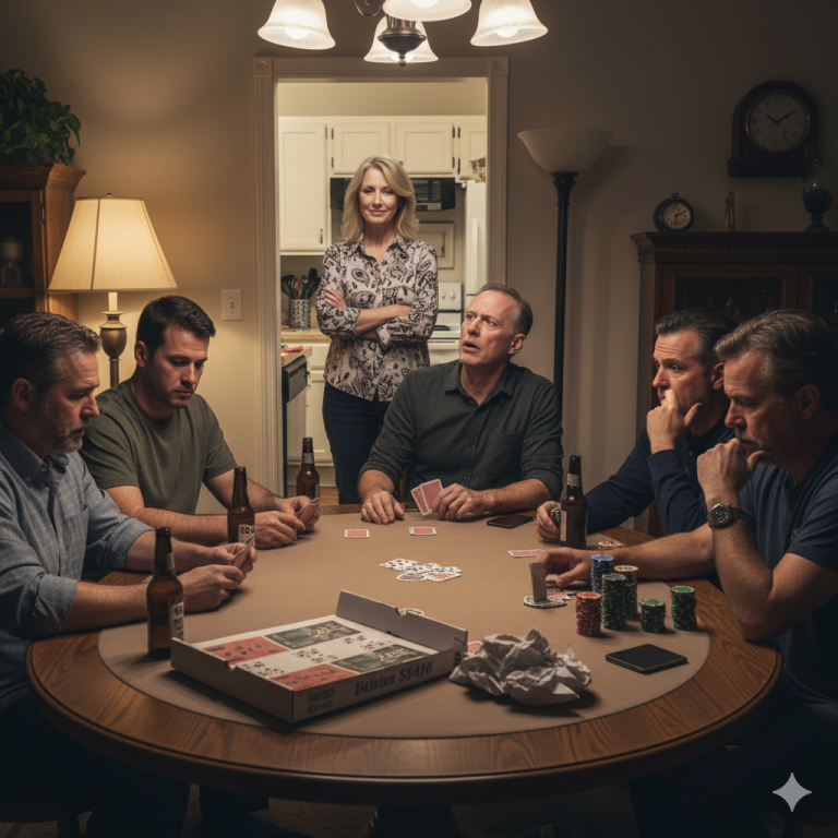 My husband told his poker buddies our marriage was a “joke” and I “wasn’t on his level.” They all laughed. He didn’t know I was listening from the kitchen. He didn’t know I’d secretly turned $60,000 into $400,000. But what I learned the next day from his “best friend” proved this wasn’t just a divorce. It was a war. He wasn’t just planning to leave me; he was planning to have me declared mentally incompetent and steal everything I had.