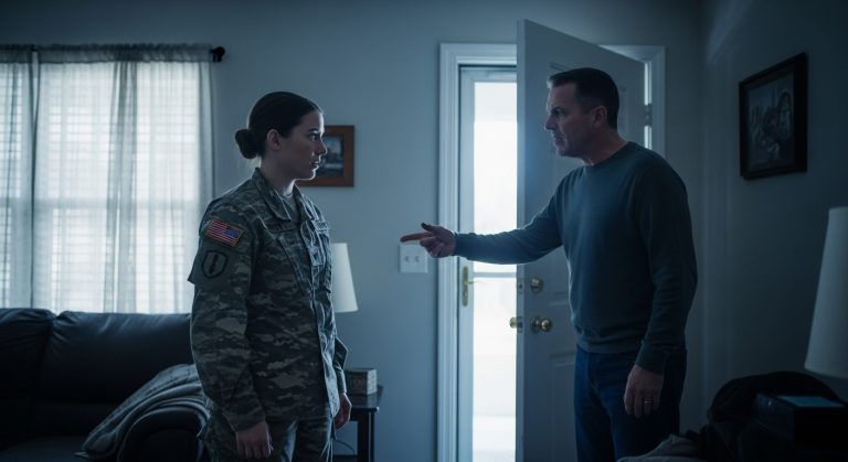 My father, a man who bragged about his “Legacy,” looked me in my uniform and forbade me from coming home for Father’s Day. He was ashamed to “explain” his soldier daughter. So I did something he never expected.