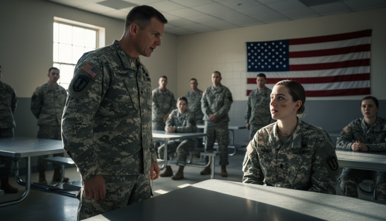 General Roth Noticed a Single, Faint Bruise on a Female Sergeant’s Cheek During Breakfast—What He Did Next Stopped the Entire Base Cold, Triggered a Massive Lockdown, and Exposed a Dark Secret That Had Been Festering in the Shadows for Years, Leaving Everyone Speechless