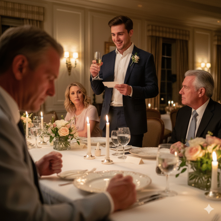 I paid $38,000 for my stepson’s wedding. He called me ‘Dad’ for 20 years. At the rehearsal dinner, he stood up, raised his glass, and gave a beautiful speech thanking his real father—the man who abandoned him. He never said my name once. But the public humiliation was just the beginning. The real betrayal was hidden in the receipts.