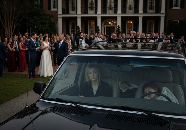 I sat in a beat-up black SUV outside the historic Mayfair Hotel in Savannah for six hours, watching the billionaire father of my three secret children raise a glass of vintage champagne to the woman who promised she was my soul sister, and the devastating truth I dropped on their wedding brunch the next morning didn’t just stop the ceremony—it completely shattered two lives and proved that blood always speaks louder than a diamond ring.