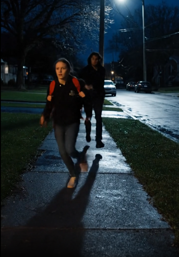 I Was 12. A Man in Black Chased Me to My Apartment Door. I Was Cornered, Fumbling for My Keys, When I Remembered My Dad’s One Rule. I Did It. The Man Froze. My Neighbors Opened Their Door. He Vanished. But the Story Doesn’t End There. What the Police Found a Week Later Chilled Me to the Bone.