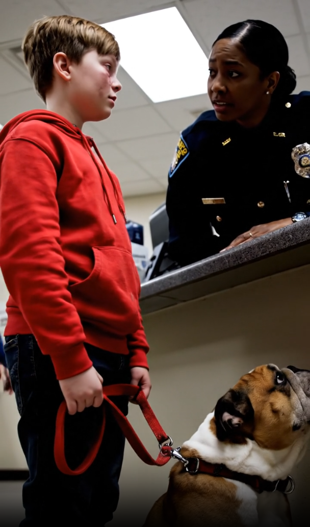 “Please, arrest me and my dog.” A 9-year-old boy, trembling, walked into the precinct, his voice a whisper. He said they were the reason his mom was in jail and he wanted to share her punishment. We thought we understood. We thought it was a tragic story of poverty and guilt. But we were wrong. Hours later, a single radio call about an identical robbery changed everything, and a secret buried in a family’s past exploded, turning a simple case of guilt into a desperate, high-stakes rescue.