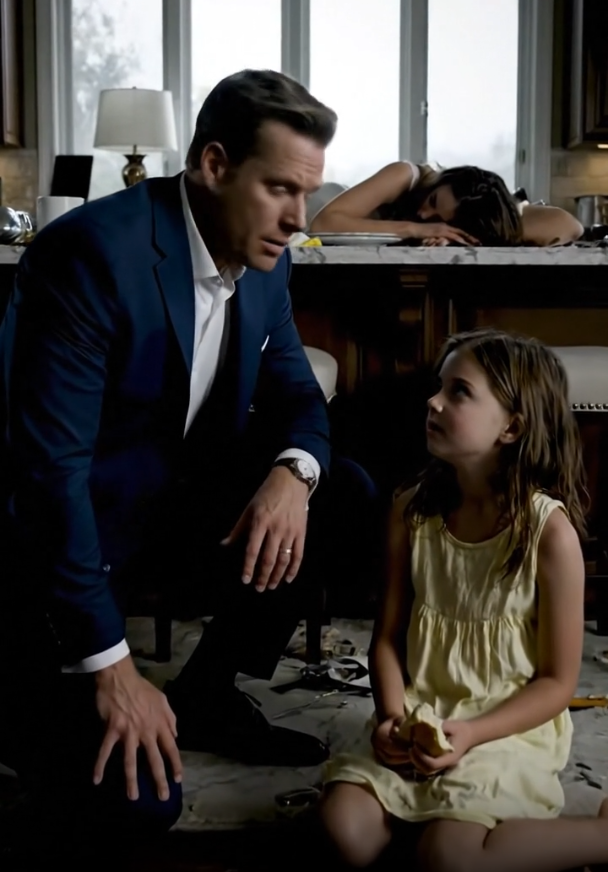 I’m a Billionaire. I Left My Wife $20,000 for 3 Months. I Came Home from Europe to My $12M Manhattan Townhouse… and Found My 9-Year-Old Daughter Starving, Clutching Stale Bread. The Kitchen Was Full of Empty Bottles. What I Found on the Floor Next… It Changed Everything.