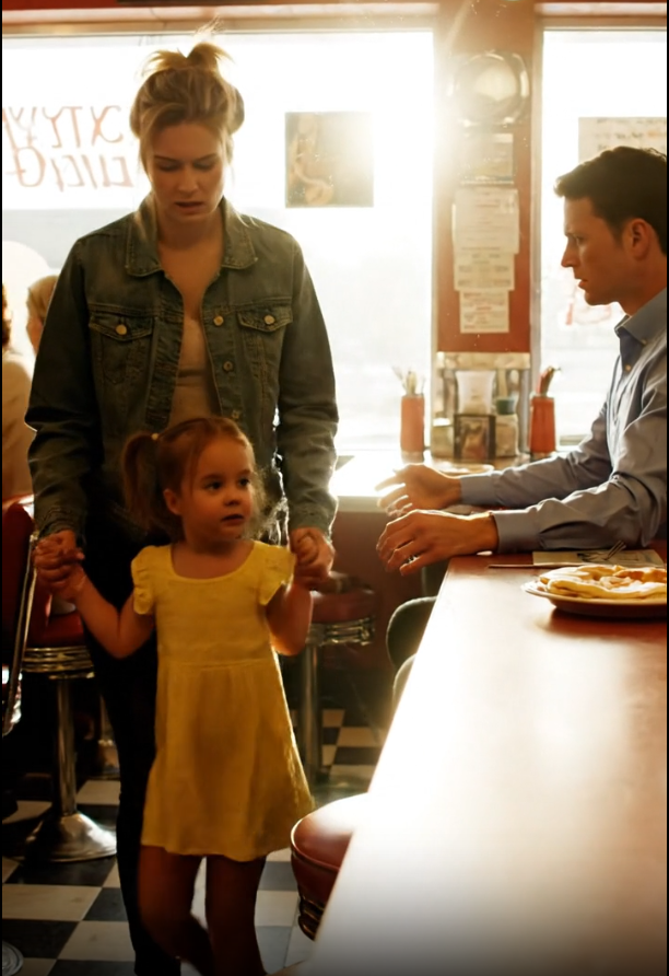 The Final Dime: A Single Act of Kindness at a Diner Counter Stops a Homeless Mother from Disappearing into the Cold, Only to Reveal That Her Unseen Pain Was the Key to Healing a Widower’s Shattered Heart—The Three-Year-Old’s Giggles Were the Music That Finally Saved Them Both.