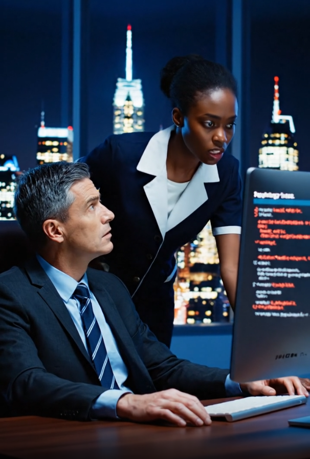 I Thought I Lost My Entire $12 Billion Empire, and My Desperate Last Hope Was the Woman Mopping My Office Floor: The Night I Learned That True Genius Doesn’t Wear a Suit and That the Real Threat Was Already Inside the Walls—A Cyber-Attack Revelation That Ended in Betrayal, Redemption, and a Proposal in the Server Room.