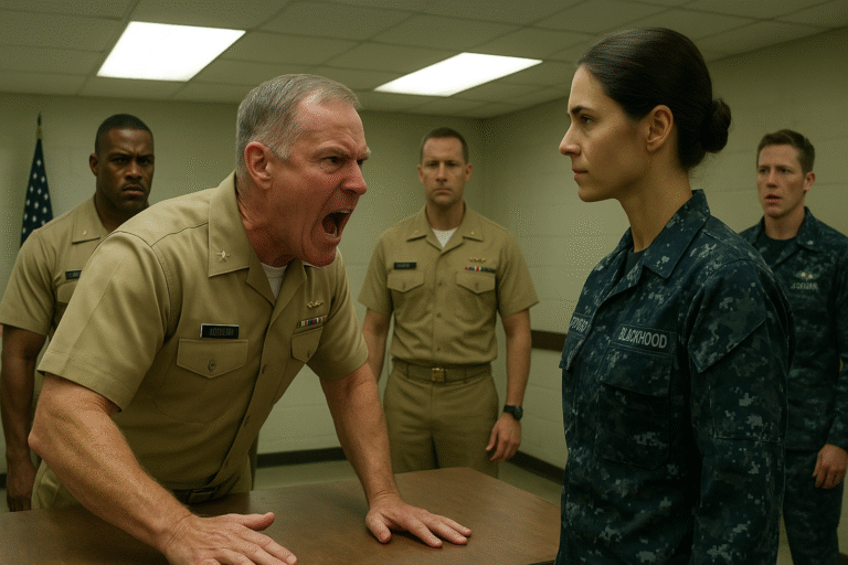 The Admiral cornered me in front of the entire SOCOM command, demanding to know the call sign I’d ‘earned’ as the only woman. He wanted humiliation. He wanted silence. He never expected the one name—a seven-year-old secret—that would make him, and the man he saved, collapse in disgrace.