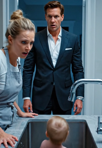 THE NANNY VANISHED, THE HEIR WAS ABANDONED, AND THE CLEANER TOOK THE STAND: How a Millionaire Tycoon Caught His Son’s Maid Bathing the Crying Toddler in the Kitchen Sink, Triggering a House-Wide Scandal That Exposed the Cruel Truth About Privilege, Paternal Neglect, and the Unlikely Heroine Whose Act of Kindness Led to the Most Shocking Job Offer in Kyiv’s Elite Circles. His Reaction Will Make You Rethink Everything About Wealth and Worth.