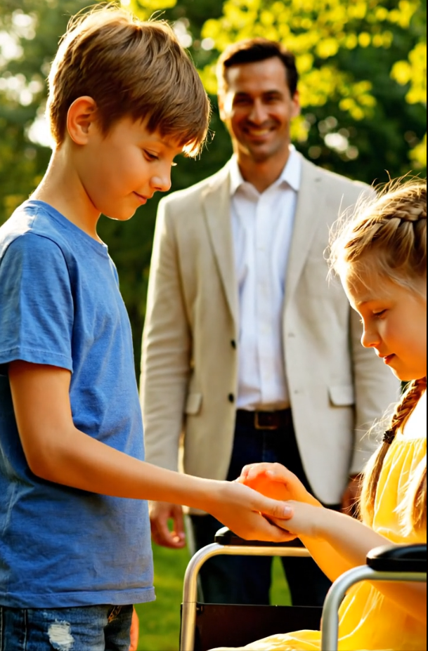 The Day a Mysterious, Barefoot Boy in a Leaf-Strewn New England Park Made My Paralyzed Daughter Walk Again in a Single, Silent Dance: Doctors Called It Impossible, But the Secret He Whispered to Her Changed Our Lives—And My Faith—Forever.